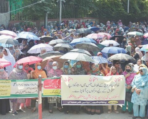 school privatisation protest